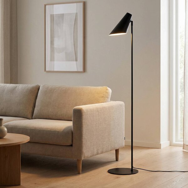 Dyberg Larsen Lampada da terra Cale, Nero, Soggiorno / Sala da pranzo, Metallo, Scandinavo, Lampada da terra