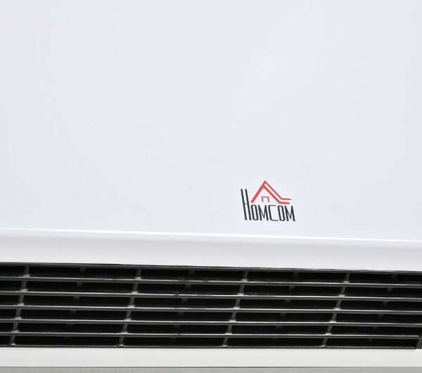 DecHome Stufa Elettrica da Parete con Telecomando Temperatura Regolabile e Timer Bianco - 826DH54
