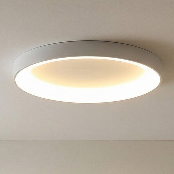 Mantra Iluminación Plafoniera a LED Niseko II, dimmerabile, Bianco / Opale, Soggiorno / Sala da pranzo, Alluminio, Moderno, Plafoniera LED