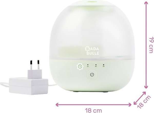 Babymoov Umidificatore d'aria a freddo Capacit 2 Lt con Luce notturna colore Bianco - Bubble