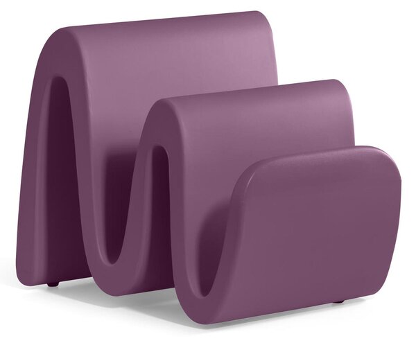 Portariviste in Polietilene WAVE come un onda Sinuosa Dimensioni 38x35.5x h 35 cm Stile vivace e moderno