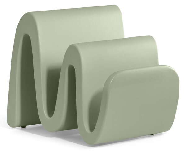 Portariviste in Polietilene WAVE come un onda Sinuosa Dimensioni 38x35.5x h 35 cm Stile vivace e moderno