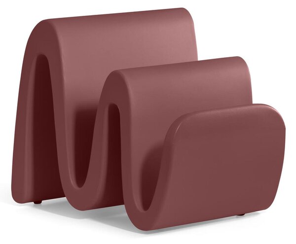 Portariviste in Polietilene WAVE come un onda Sinuosa Dimensioni 38x35.5x h 35 cm Stile vivace e moderno