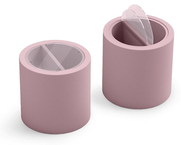 Tavolino contenitore, frigo bar da esterno, tavolino due scomparti da esterno BLOK PARTY Dimensioni � 55x h 55 cm colore Rosa