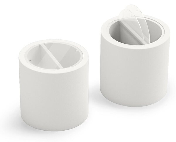 Tavolino contenitore, frigo bar da esterno, tavolino due scomparti da esterno BLOK PARTY Dimensioni � 55x h 55 cm colore Perla
