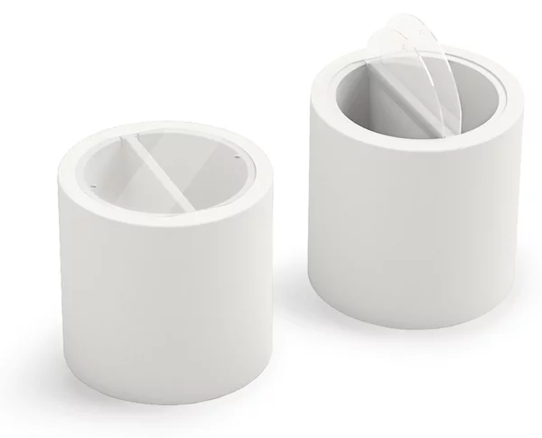 Tavolino contenitore, frigo bar da esterno, tavolino due scomparti da esterno BLOK PARTY Dimensioni � 55x h 55 cm colore Perla