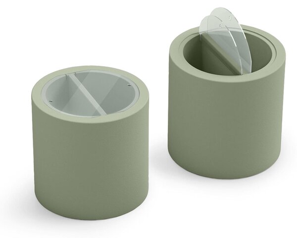 Tavolino contenitore, frigo bar da esterno, tavolino due scomparti da esterno BLOK PARTY Dimensioni � 55x h 55 cm colore Giada