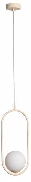 Lampada a sospensione in vetro Dione ALDEX, dimmerabile, Crema / Ambra, Soggiorno / Sala da pranzo, Vetro, Moderno, Lampada a sospensione