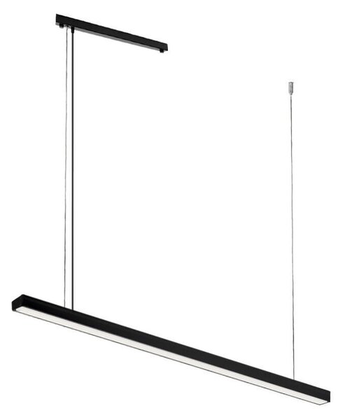 Lampadario a LED HIATE nero 24 W, bianco caldo 2930 lm, alluminio, dimensioni: 150 x 120 x 3,14 cm, IP20, Shilo