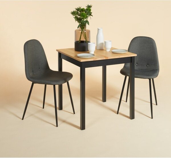 Set di 2 sedie da pranzo grigio scuro Lissy - Bonami Essentials