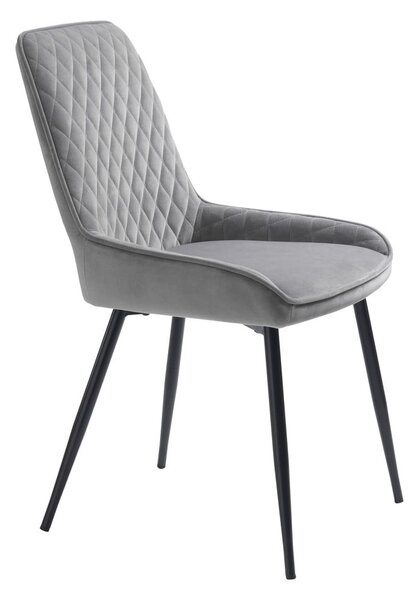 Sedia da pranzo grigia Milton - Unique Furniture