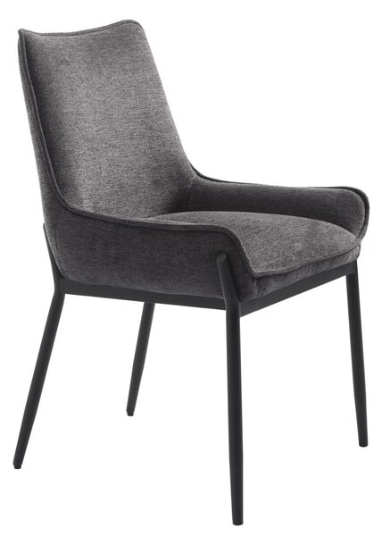 Sedia da pranzo grigio scuro Calgary - Unique Furniture