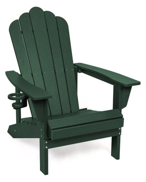 Sedia da giardino in plastica verde Adirondack – Bonami Selection