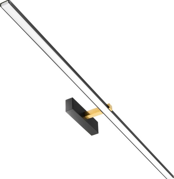 Applique LED Venus con immagine, nero-oro-bianco, 24 W, luce bianca neutra, 1640 lm, metallo, dimensioni: 5 x 120 x 13 cm, IP44, IdeaLED