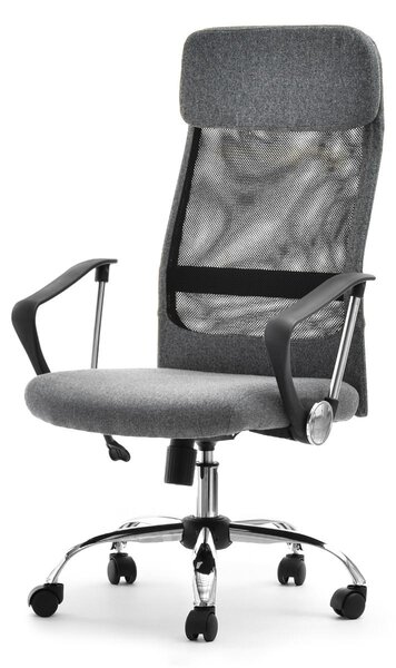 Sedia da ufficio IVIA - grigio / cromo