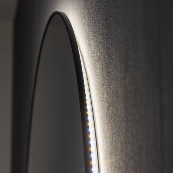 Brilagi - Specchio da bagno LED VENA BLACK LED/26W/230V 80 cm IP44 CRI 90 dimmerabile + CCT