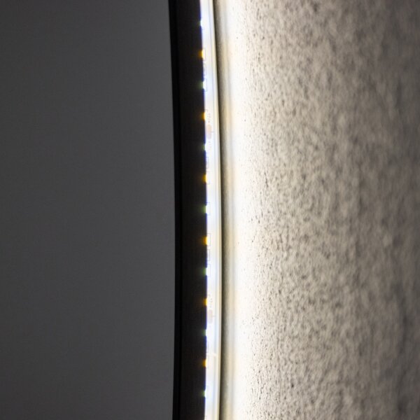 Brilagi - Specchio da bagno LED VENA BLACK LED/26W/230V 80 cm IP44 CRI 90 dimmerabile + CCT