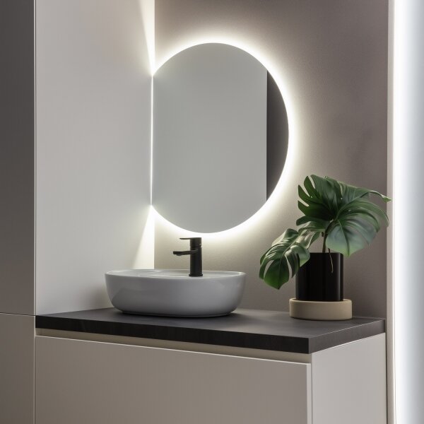 Brilagi - Specchio da bagno a LED MEZZO LED/18W/230V 60x50 cm IP44 CRI 90 dimmerabile +CCT
