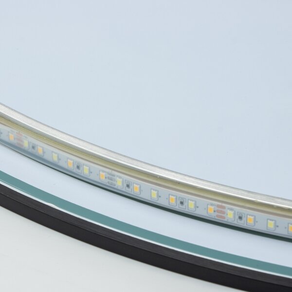 Brilagi - Specchio da bagno LED VENA BLACK LED/26W/230V 80 cm IP44 CRI 90 dimmerabile + CCT