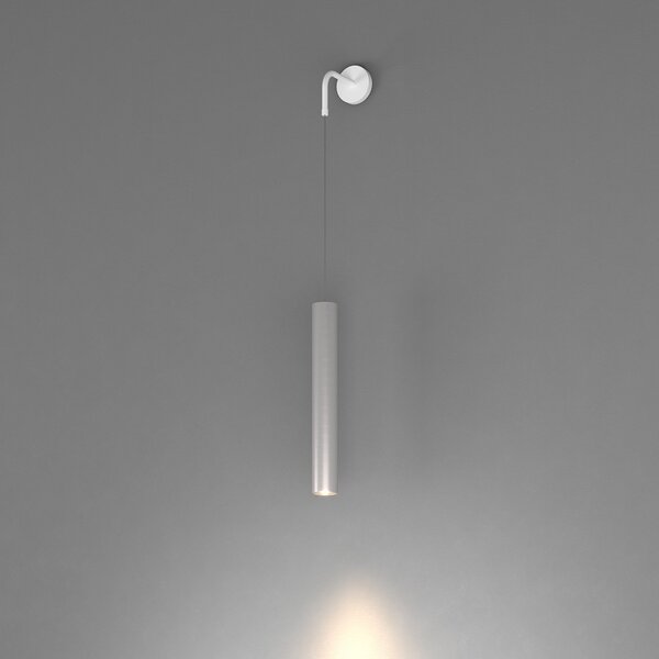 Applique Industrial-Minimal Xeana Metallo Bianco Alluminio 1 Luce Gu10