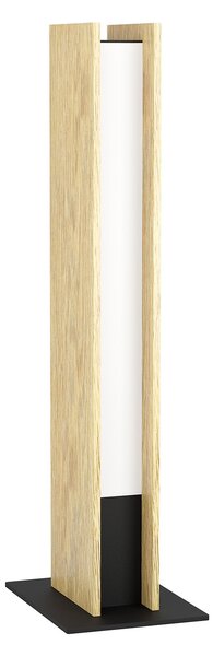 Lampada Da Tavolo Moderna Anchorena-Z Legno Marrone Luce Led Integrato 16W