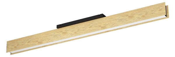 Plafoniera Moderna Anchorena-Z Legno Marrone Luce Led Integrato 35W