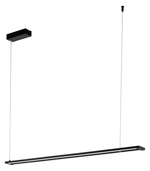 Lampadario A Sospensione Moderno Amontillado Alluminio Nero 2 Luci Led 13,5W