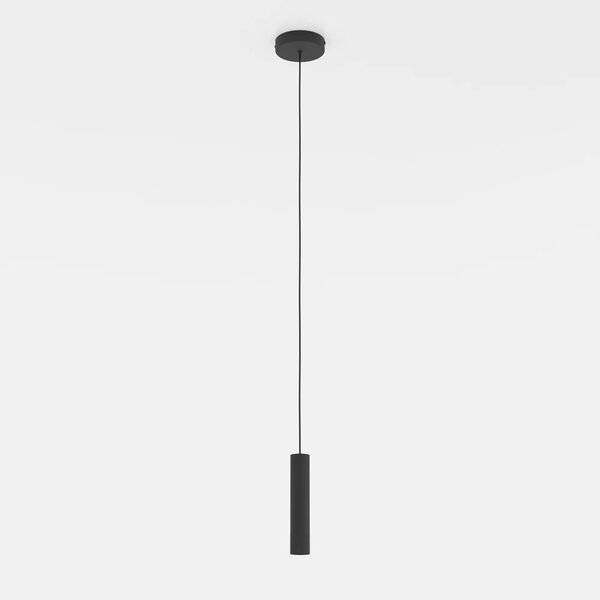 Lampadario A Sospensione Moderno Almudaina Acciaio Nero 1 Luce Led 5W 480Lm