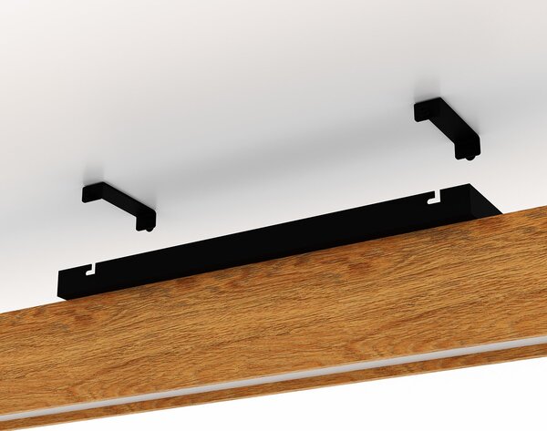 Plafoniera Moderna Anchorena-Z Legno Marrone Luce Led Integrato 35W