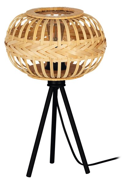 Lampada Da Tavolo Vintage Amsfield 1 Acciaio Nero 1 Luce E27