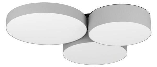 Plafoniera Moderna Barbano-Z Acciaio Nero 3 Luci Led 7,5W