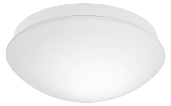 Plafoniera Contemporanea Bari-M Policarbonato Bianco 1 Luce E27