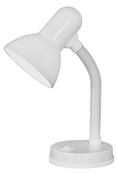 Lampada Da Tavolo Classico Basic Policarbonato Bianco 1 Luce E27