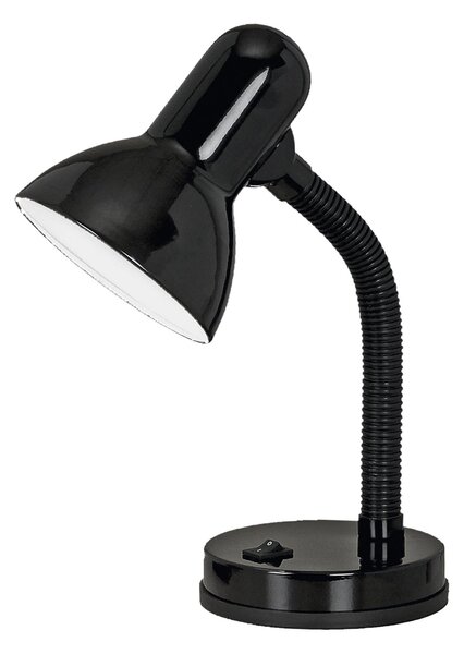 Lampada Da Tavolo Classico Basic Policarbonato Nero 1 Luce E27