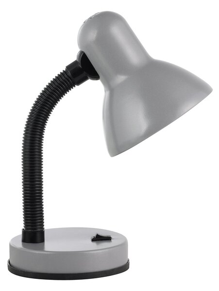 Lampada Da Tavolo Classico Basic 1 Policarbonato Argento 1 Luce E27