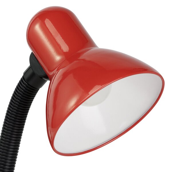 Lampada Da Tavolo Classico Basic Policarbonato Rosso 1 Luce E27
