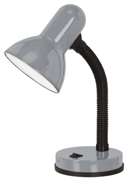 Lampada Da Tavolo Classico Basic 1 Policarbonato Argento 1 Luce E27