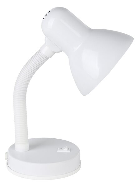 Lampada Da Tavolo Classico Basic Policarbonato Bianco 1 Luce E27