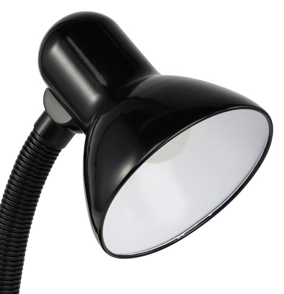 Lampada Da Tavolo Classico Basic Policarbonato Nero 1 Luce E27