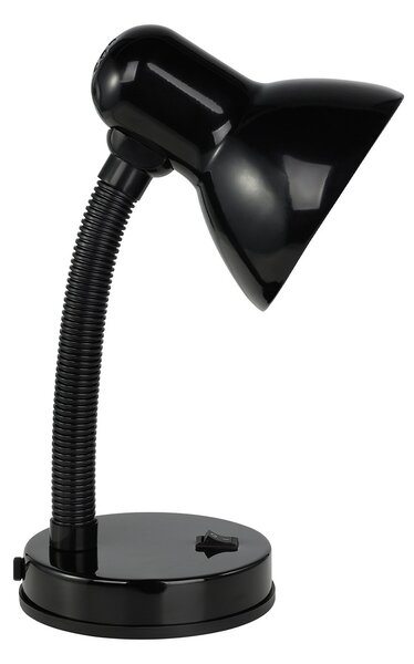 Lampada Da Tavolo Classico Basic Policarbonato Nero 1 Luce E27