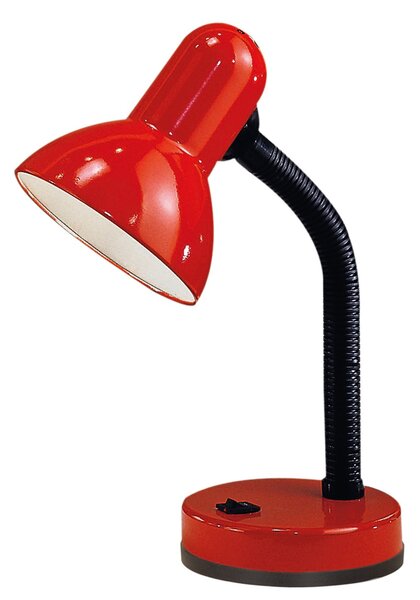 Lampada Da Tavolo Classico Basic Policarbonato Rosso 1 Luce E27