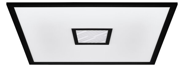 Plafoniera Moderna Bordonara Alluminio Nero Luce Led Integrato 36W