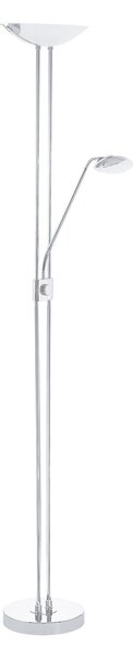 Piantana Moderna Baya Led Acciaio Cromo Luce Led Integrato 20W