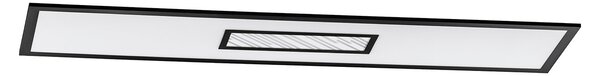 Plafoniera Moderna Bordonara Alluminio Nero Luce Led Integrato 35W