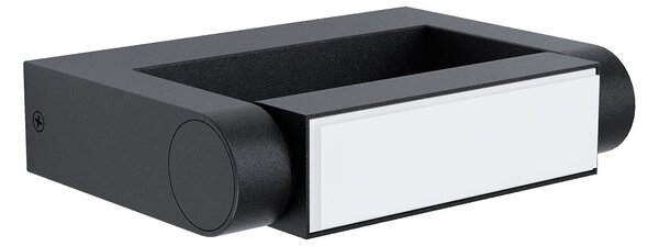 Applique Esterno Contemporanea Brianza Alluminio Nero Led