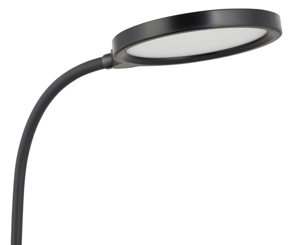 Lampada Da Tavolo Minimal Brolini Policarbonato Nero Luce Led Integrato 2,1W