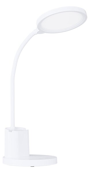 Lampada Da Tavolo Minimal Brolini Policarbonato Bianco Luce Led Integrato 2,1W