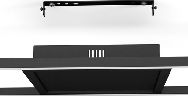 Plafoniera Moderna Calagrano-Z Alluminio Nero Luce Led Integrato 21W