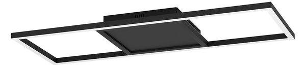 Plafoniera Moderna Calagrano-Z Alluminio Nero Luce Led Integrato 21W