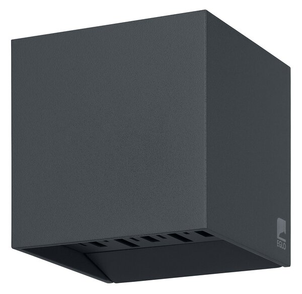 Applique Esterno Contemporanea Calpino 2 Alluminio Grigio Led